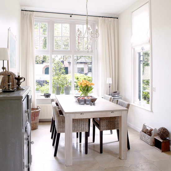 Simple neutral dining room | Traditional dining rooms | PHOTO GALLERY | Housetohome.co.uk
