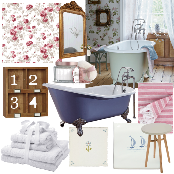 Floral bathroom 