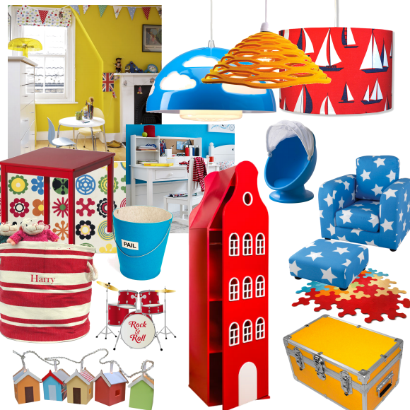Children's bright and cheerful bedroom