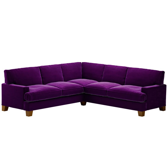 Find a purple velvet corner sofa | Celia Rufey's furniture decorating tips and advice | Furniture decorating ideas | Celia Rufey | PHOTO GALLERY | FAQ | Homes & Gardens | Housetohome