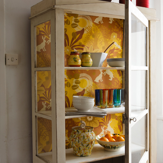 Wallpapered cupboards | Decorating ideas to brighten up your rooms | PHOTO GALLERY | Housetohome.co.uk