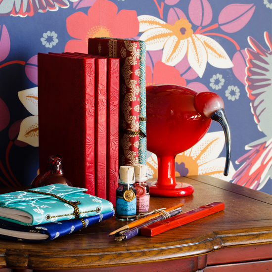 Hallway with bright patterned wallpaper | Decorating ideas to brighten up your rooms | PHOTO GALLERY | Housetohome.co.uk