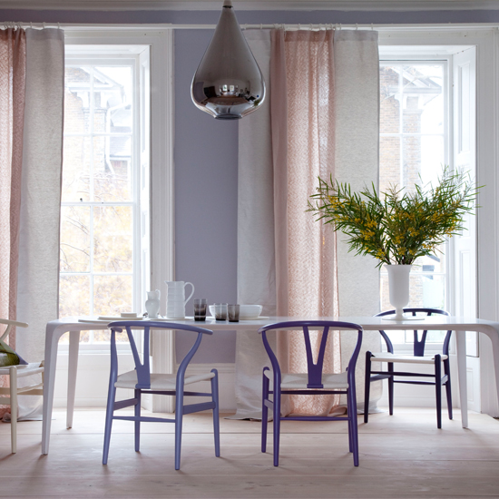 Lilac dining room window Decorating ideas to energise your home | Decorating ideas | PHOTO GALLERY | Housetohome.co.uk