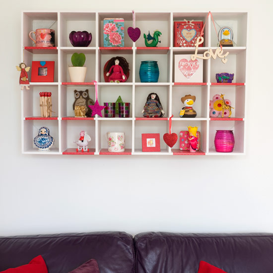 Cubby-hole shelves | living room | PHOTO GALLERY | Style at Home | housetohome.co.uk