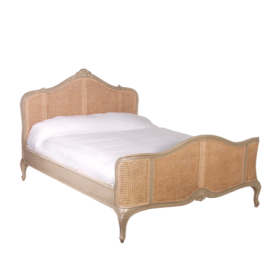 Normandy Rattan painted luxury french bed from The French Bedroom Company | French trend - 10 of the best | PHOTO GALLERY | Housetohome.co.uk
