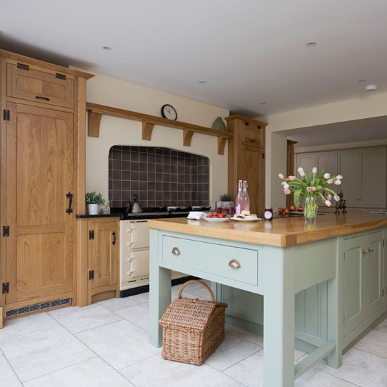 Take a tour around a painted country-style kitchen