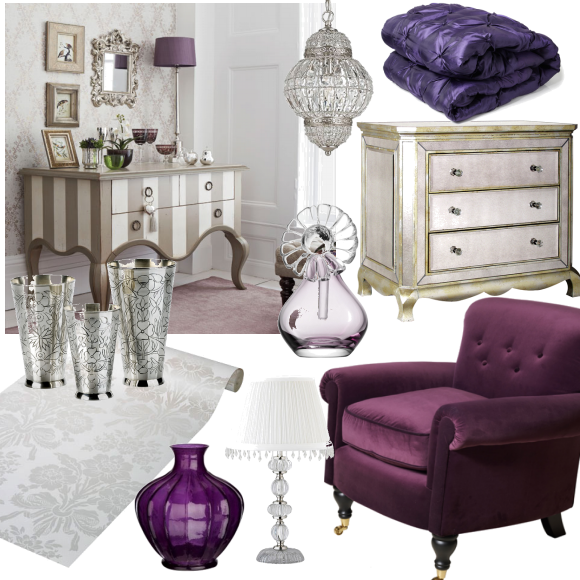Silver bedroom corner