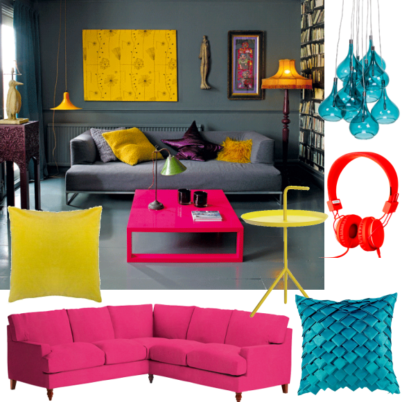 Fluro modern living room