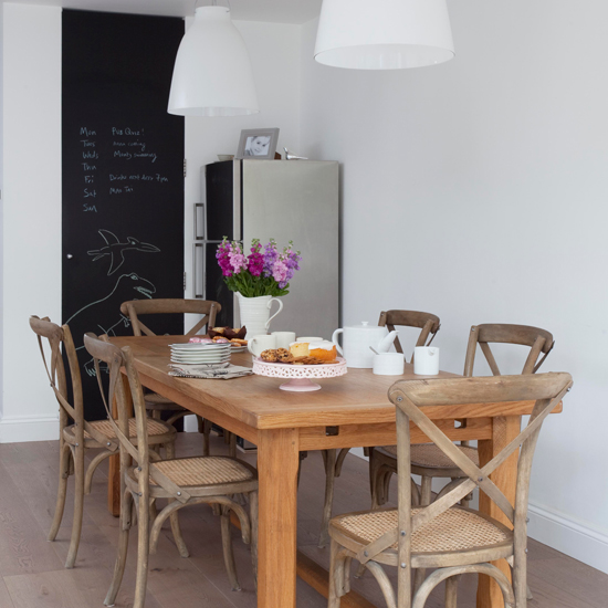 Modern rustic dining room 