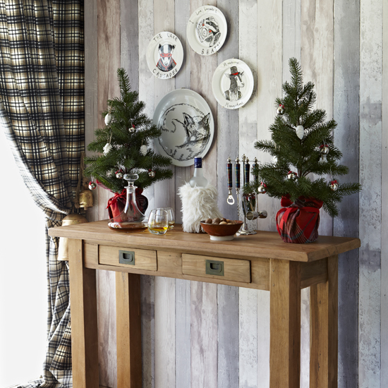 Cosy Christmas hallway
