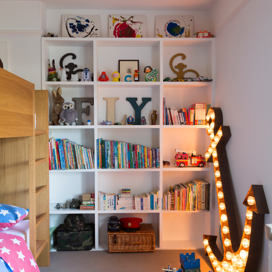 Boy's bedroom with storage 
