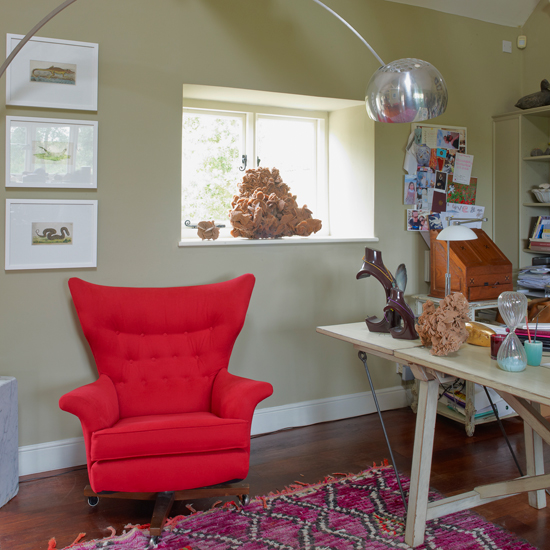 Eclectic home office