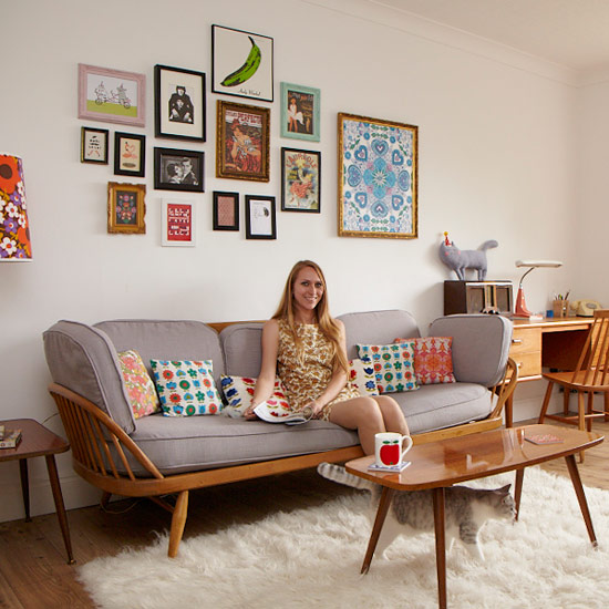 Take a tour around Chloe's colourful, retro-inspired home. It's bursting with pattern!