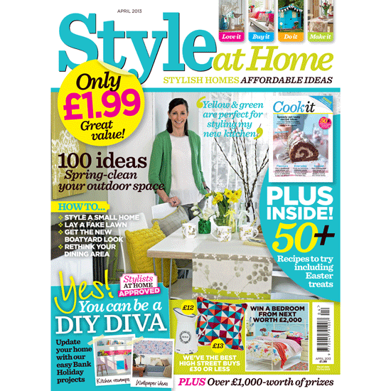 Step into spring with the April issue of Style at Home