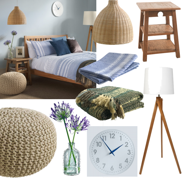 Fresh contemporary bedroom