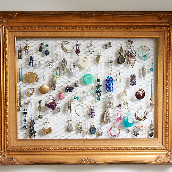 Earrings frame | storage | traditional | PHOTO GALLERY | Style at Home | Housetohome