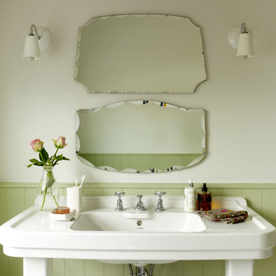 Vintage-style mirrors | Bathroom | PHOTO GALLERY | Ideal Home | Housetohome
