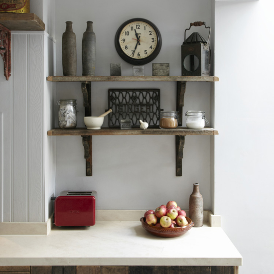 Kitchen shelves | Vintage style | Victorian terraced house | PHOTO GALLERY | Ideal Home | Housetohome