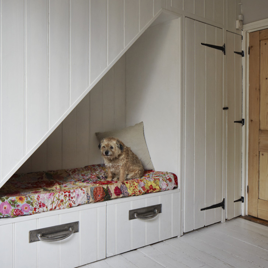 Understairs cubbyhole | Be inspired by this vintage-style terraced 