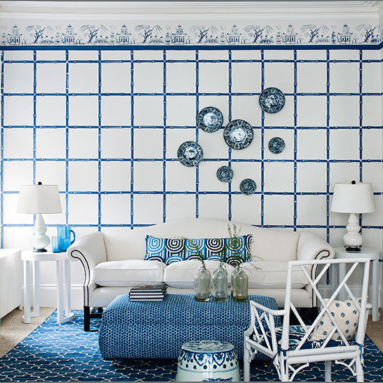 Stencilled walls | design ideas using stencilling | PHOTO GALLERY | Homes & Gardens | housetohome.co.uk