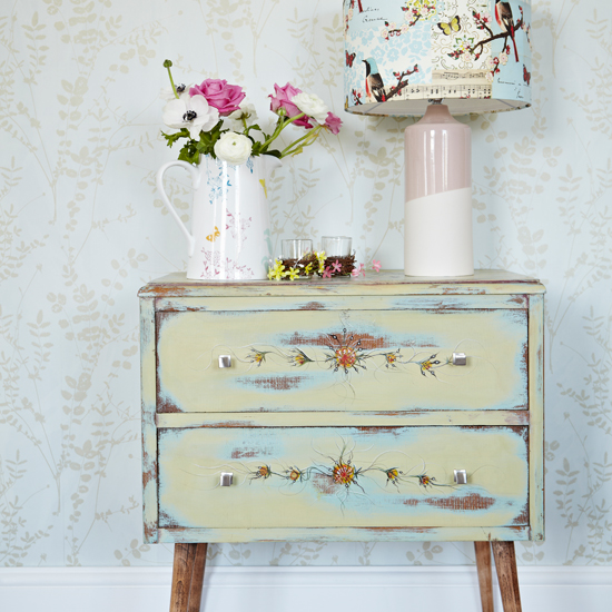Vintage-style country hallway