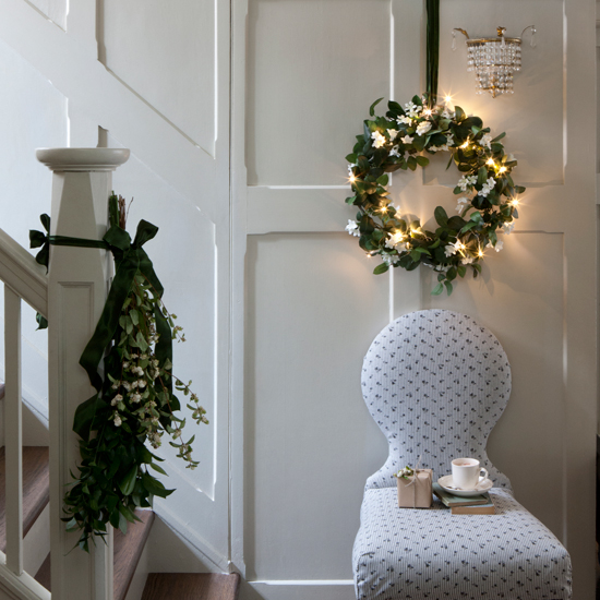 Crisp white hallway