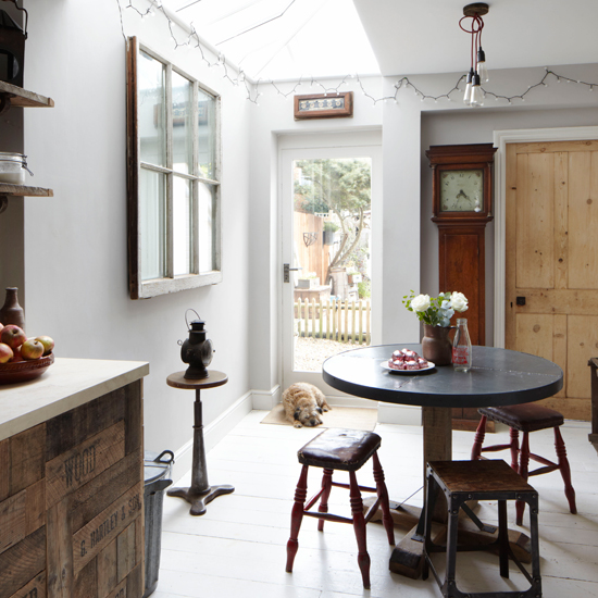 Rustic and quirky kitchen-diner