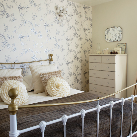 Pale cream country bedroom