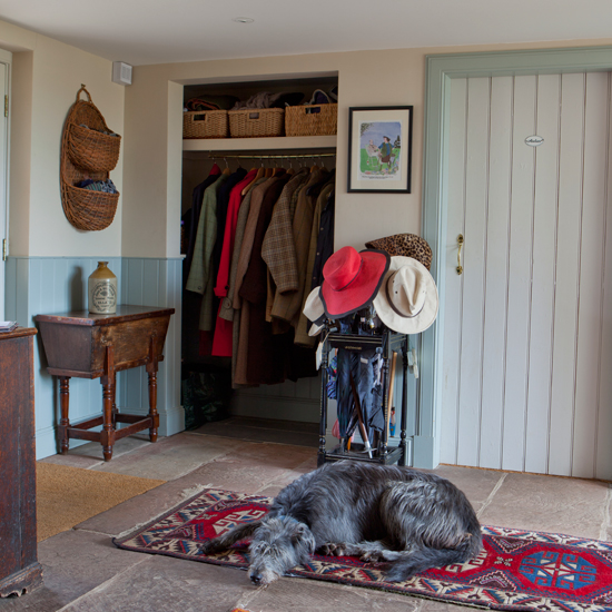 Rustic stone hallway 