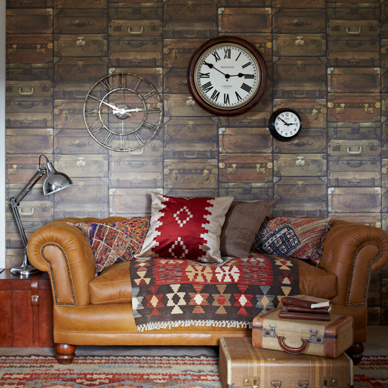 Textured country living room