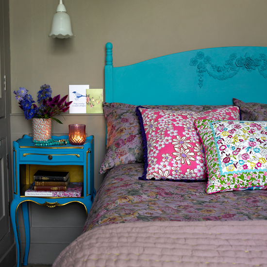 Eclectic country bedroom