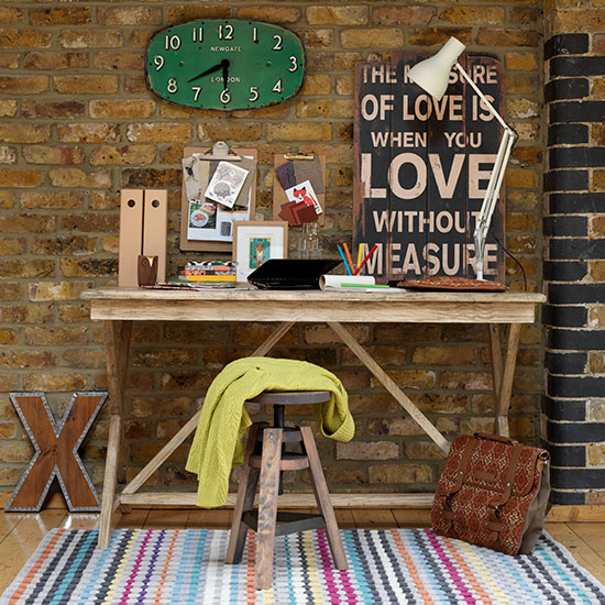Rustic crafty home office