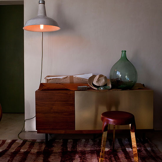 Subtle gold hallway