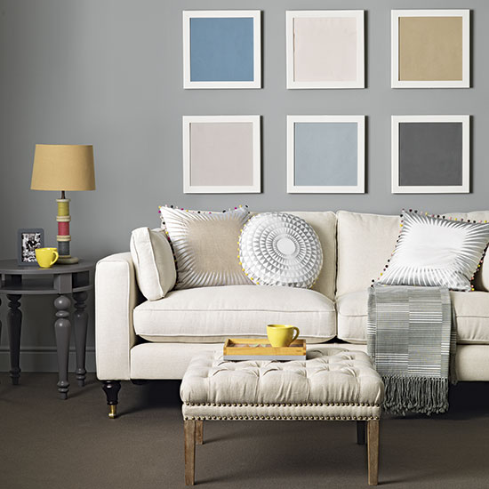 Muted statement living room