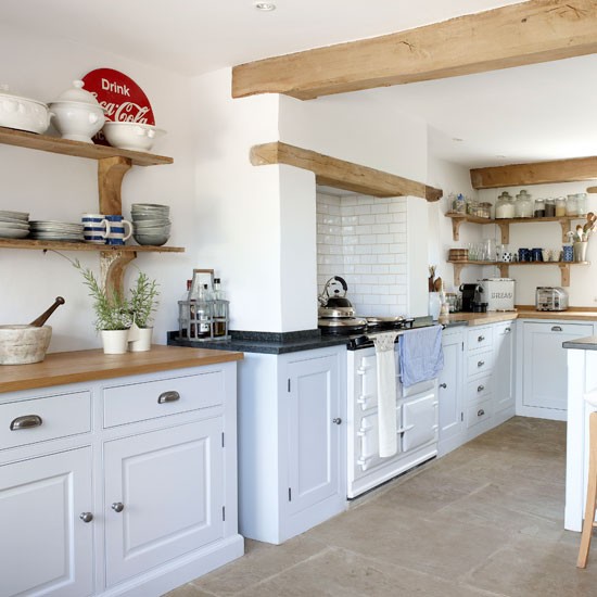 Pale blue kitchen scheme | Kitchen | PHOTO GALLERY | Country Homes and Interiors | Housetohome.co.uk