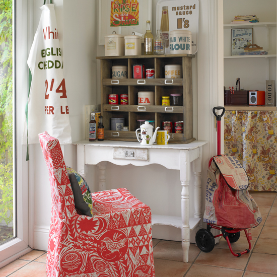 Vintage-style kitchen corner