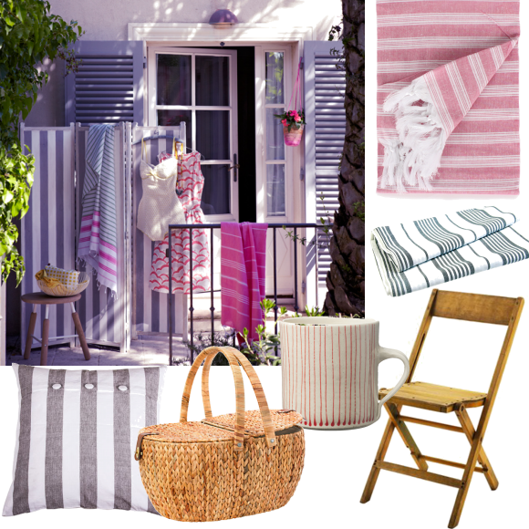 Stripey summer garden