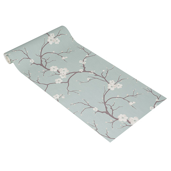 Blossom wallpaper from Asda Budget wallpapers housetohome.co.uk