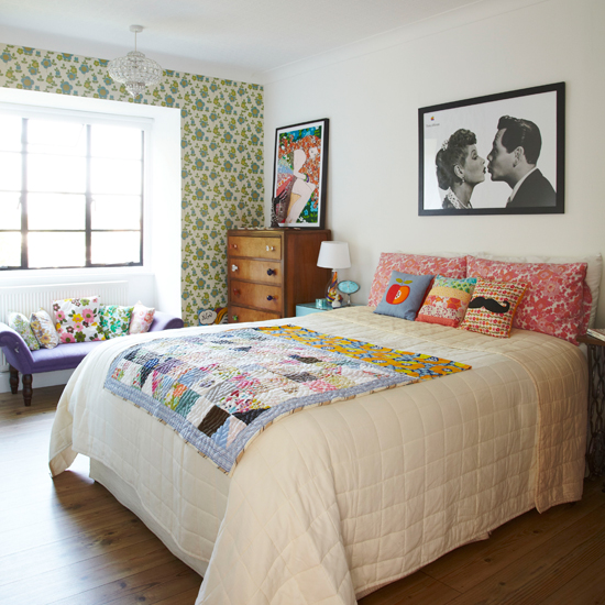 Nostalgic vintage bedroom