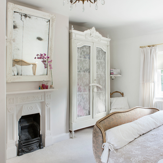 Off-white French-style bedroom