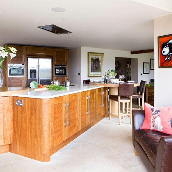 Traditional walnut kitchen