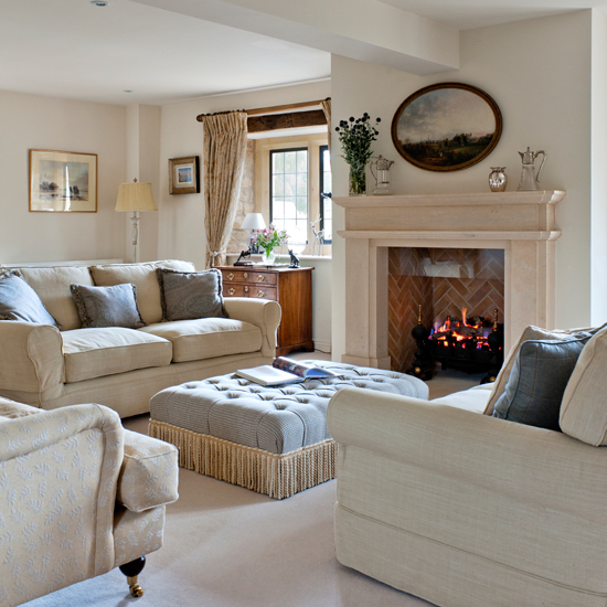 Neutral opulent living room