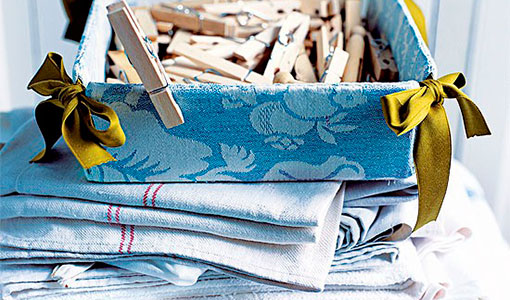 Decorative utility room peg box