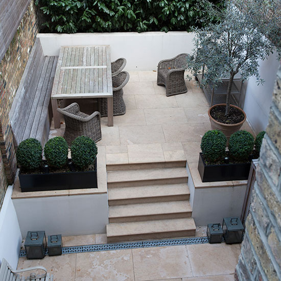Limestone terrace garden