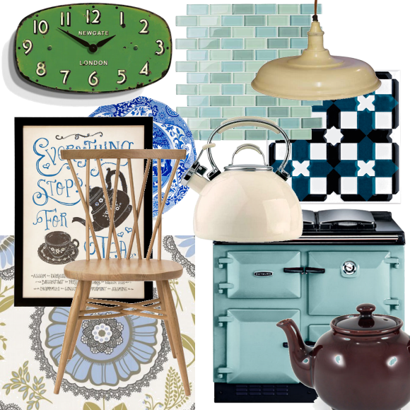 Springtime country kitchen