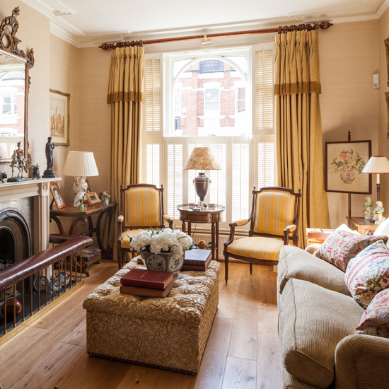 Gold ornamental living room
