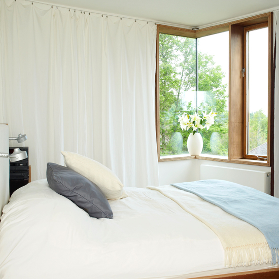 Fresh white bedroom
