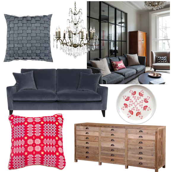 Pale grey living room