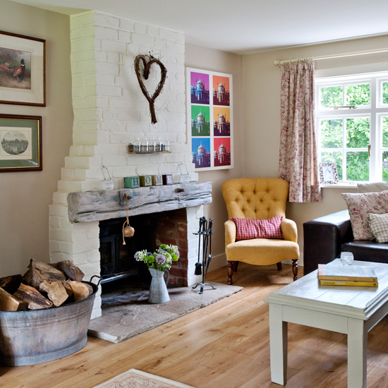 Neutral country living room
