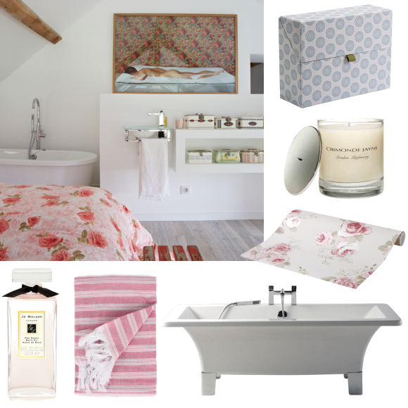 Hotel style bedroom and bathroom suite